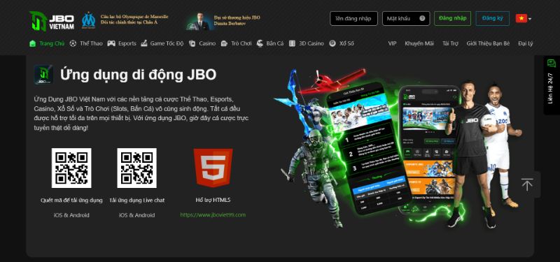 Quy trình tải app JBO Việt Nam