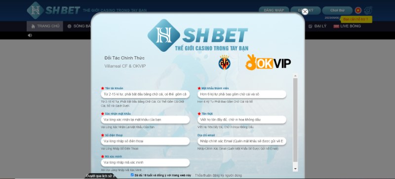 Cách để newbie đăng ký tài khoản SHBET chính thức